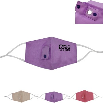 Adjustable Face Mask With Straw Hole